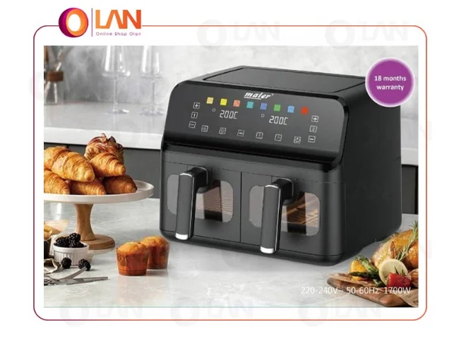 سرخ کن بدون روغن دوقلو مایر مدل MR-986