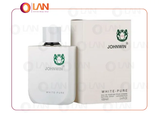 ادکلن مردانه لاکوست سفید وایت پیور جانوین ( Johnwin Lacoste L.12.12 Blanc )