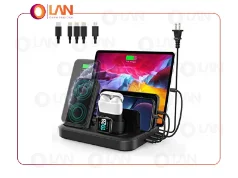 ایستگاه شارژر بی سیم seenda برای چندین دستگاه ,10 واتی و 5 پورتی usb