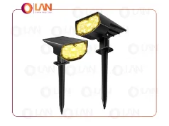 پک 2 عددی چراغ های خورشیدی زمینی LITOM مدل LL-CM12