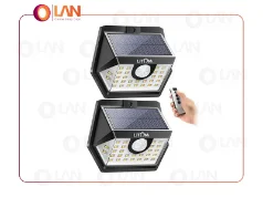 پک 2 عددی چراغ های خورشیدی ریموت دار LITOM مدل WL-CS30
