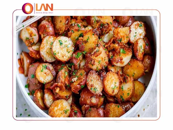 دستور پخت سیب زمینی های مینی در سرخ کن بدون روغن