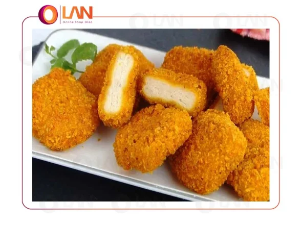 طرز تهیه ناگت مرغ در سرخ کن بدون روغن