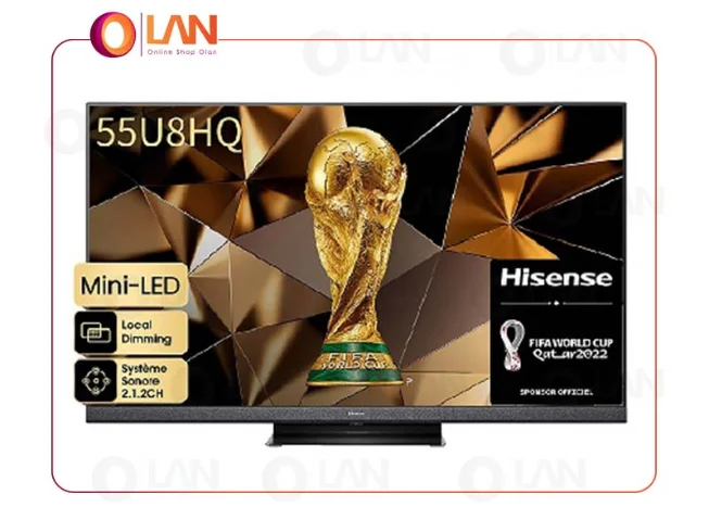 تلویزیون 55 اینچ هوشمند هایسنس مدل 55U8HQ