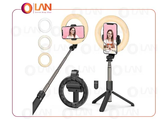 رینگ لایت سلفی همراه پایه MPOW مدل PA213B