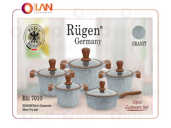 سرویس قابلمه ۱۰ پارچه روگن مدل RU-7010