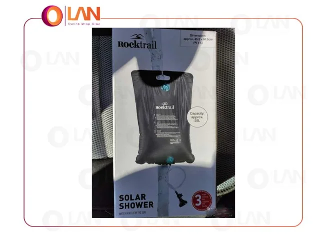دوش مسافرتی خورشیدی 25 لیتری برند ROCKTRAIL