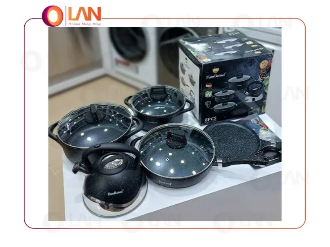 سرویس قابلمه 8 پارچه HAUS ROLAND مدل 130A