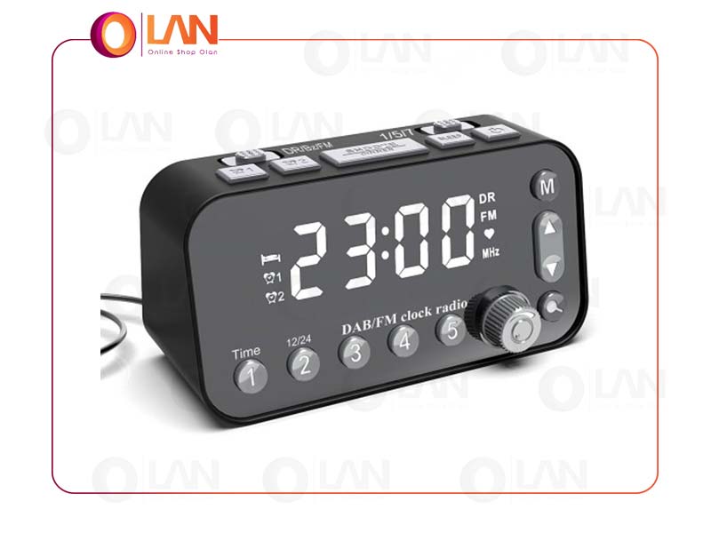 رادیو ساعت زنگ دار DAB_A1 مجهز به پاور بانک